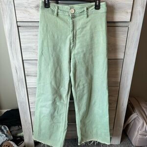 Zara Marine Straight Jeans in Mint